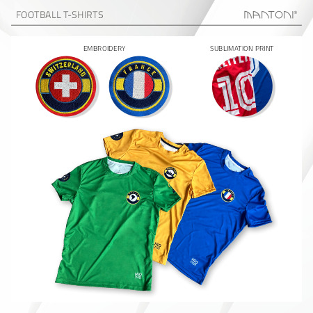 High-quality custom football t-shirts made in Europe