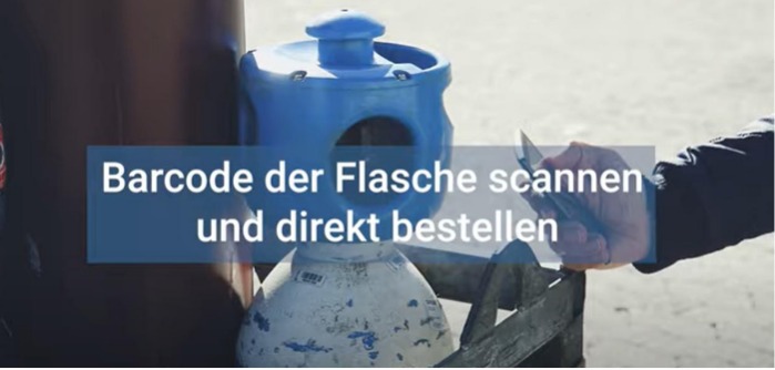 myGAS mobile - Barcode Ihrer Gasflasche scannen & bestellen