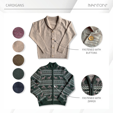 High-quality custom cardigans and sweaters for men